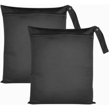 2er-Pack wasserdichte Nassbeutel, 40 x 50 cm, wiederverwendbare Reißverschlussbeutel für Badeanzüge, Strandtücher, Sportbekleidung und Schmu