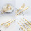 24pcs Stainless Steel Dinnerware Set Kitchen Cutlery Set Knife Fork Spoon Flatware Tableware Minimalist Silverware 4