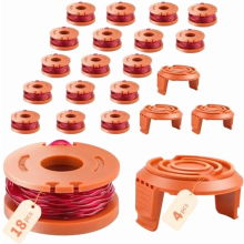 Ersatz-Trimmerspule kompatibel mit Worx WG151, WG163E, WG157, WG160, WG163, WG165, WG170 (1,65 mm x 3,05 mm) für Rasentrimmer