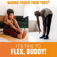 Rekband voor flexibiliteitstraining en yoga - Unisex fitnessapparatuur voor thuis