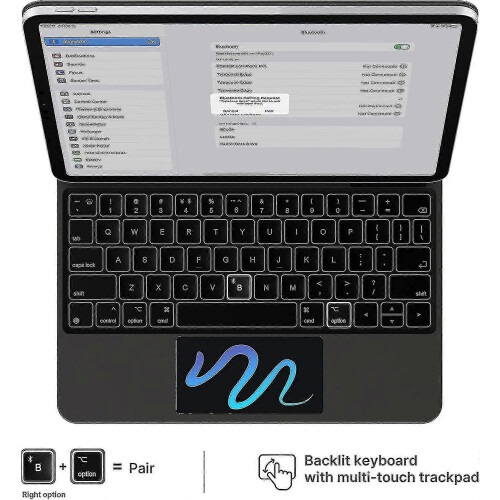 Συμβατό με iPad 10ης γενιάς (10,9 ιντσών, 2022) Θήκη πληκτρολογίου - Λεπτή ασύρ 2
