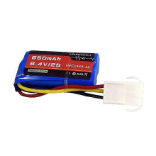 Akumulator litowo-jonowy 6,4 V 2S 650 mAh/ EL4.5-3P żeński P-TO-R kompatybilny z samochodem ciężarowym RC, łodzią motorową