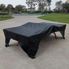 Waterproof Outdoor Ping Pong Table Cover - Dustproof, Lightweight & Drip-Protected. Black