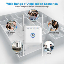 Ripetitore WiFi 1200M AC24 Amplificatore WiFi, Estensore WiFi, Potente ripetitore WiFi con porta Ethernet, Compatibile con qu