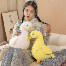Adorabile bambola di peluche a forma di anatra, morbida e imbottita, ideale come cuscino da abbraccio per bambini, 30 cm, 202