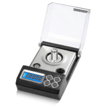 Balanza de laboratorio digital de alta precisión de 50 g/0,001 g, escala de miligramos y gramos para joyería, diamantes y oro