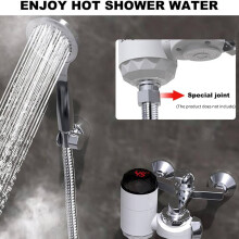 Calentador de agua eléctrico instantáneo para grifo: calentamiento rápido en 3 segundos, no requiere instalación. Para fregad