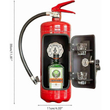 Fire Extinguisher Mini Bar For Fireman Handmade Bar, Fire Extinguisher Mini Bar Novelty Liquor Wine Storage Boxes
