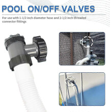 válvulas de entrada/salida compatibles con bombas de filtro de piscinas elevadas Coleman, Intex y Bestway, repuesto para bomb