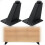 2 Pcs 8CM Black Table Legs - Furniture, Sofas - Suitable for Cabinets 1
