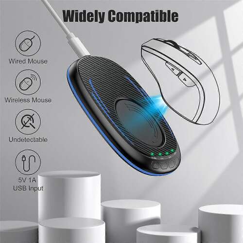 Mouse Mover Undetectable with Timer, Silent Mouse Jiggler with ON/Off Switch, Mouse Wiggler to Keep 2