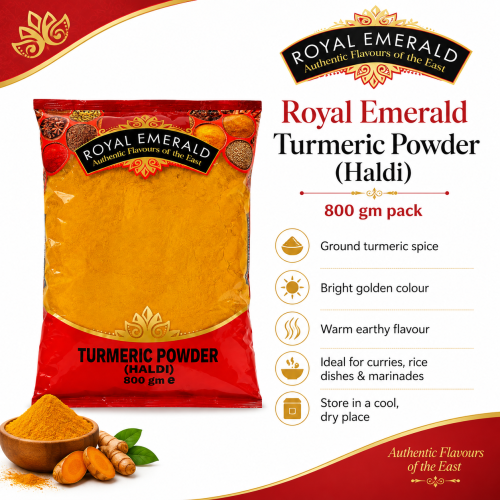 Royal Emerald Turmeric Powder Haldi 800g 1