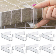 8 Pcs Table Cloth Clips, Clear Picnic Tablecloth Clips, Windproof Picnic Table Cloth Clamps For Home Wedding Party Indoor Outd