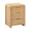 Curve 3 Drawer Bedside 2