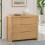 Curve 3 Drawer Chest oak color 1