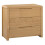 Curve 3 Drawer Chest oak color 2