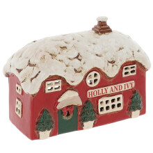 Village Pottery Christmas Holly & Ivy Pub Tea Light Holder