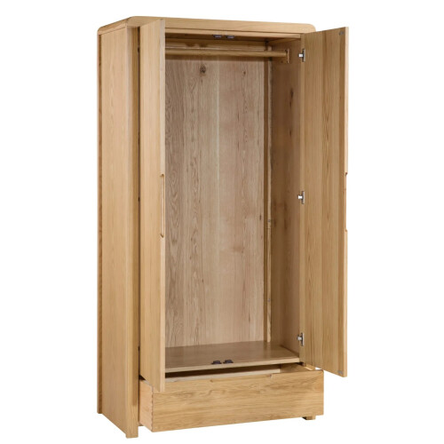 Curve 2 Door 1 Drawer Wardrobe 2