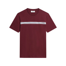 (M, Maroon) Ben Sherman Mens Core Stripe Short Sleeve T-Shirt