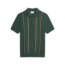 (2XL, Bottle Green) Ben Sherman Mens Mod Stripe Short Sleeve Polo Shirt