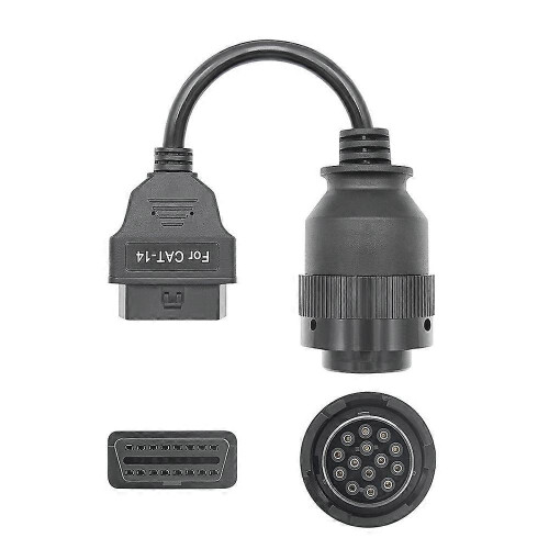 Compatible with Cat ET3 14 Pin to 16 Pin OBD2 Adapter Cable