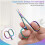 Cuticle Scissors Extra Fine Curved Blade Professional Manicure Scissors with Precision Tip Colorful 4