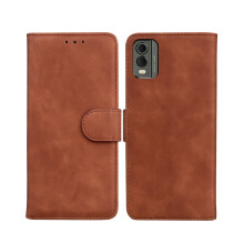 Brown Flip Leather Phone Case, Compatible With Nokia XR20