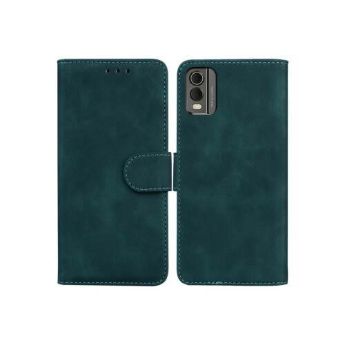 Green Flip Leather Phone Case, Compatible With Nokia XR20