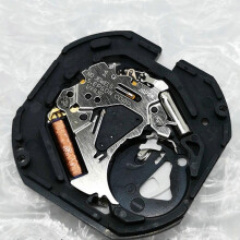 Kompatibel mit Epson VX43E Uhrwerk, 4X Uhrwerk, VX43 Quarzwerk mit drei Zeigern und zwei Kalenderfenstern, inklusive Batterie