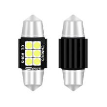 3 PCS 31mm Car Reading Lights/License Plate Lights Compatible with DC12V-24V 3W 6000K 660LM 6LED SMD-3030