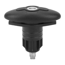 Draaibaar compressieslot voor campercabinedeuren, 30 mm, zinklegering, nylon, geschikt voor caravans, jachten en campers, UV-