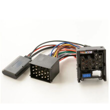 Bluetooth-muziekadapter compatibel met BMW E46 E39 E38 Business Bm24 ronde pin (1 stuk) (zwart)