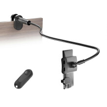 Soporte para el mando a distancia para pasar páginas, soporte flexible para tablet con brazo para leer en la cama.