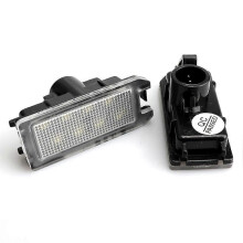 Set di 2 luci a LED per targa, compatibile con Jeep Grand Cherokee, Compass, Patriot, Dodge Viper e Fiat 500 dal 2014 al 2017