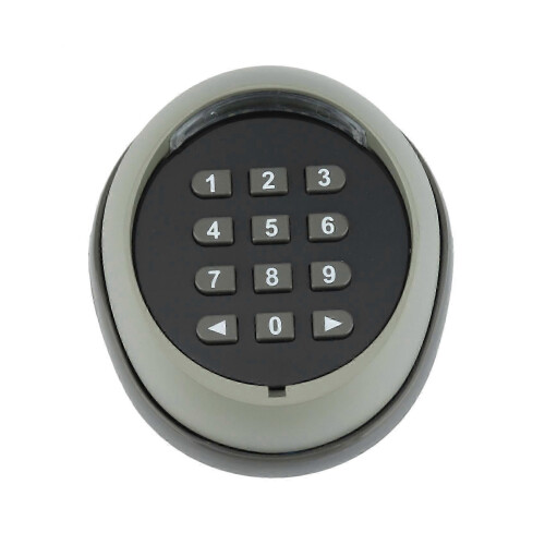 Tastiera wireless in metallo per apertura cancelli, codice rolling code 433 MHz, per accesso a cancelli e porte di garage, ed 1