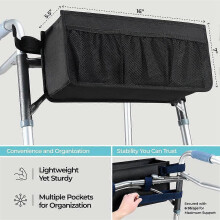 Cestino per deambulatore Borsa per deambulatore Porta acqua per deambulatore Cestino per deambulatore pieghevole Borsa porta