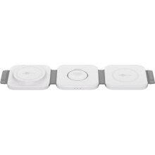 Caricabatterie Wireless 3 in 1 - GOOBAY - Pieghevole - Compatibile con iPhone, AirPods, Apple Watch - Ricarica rapida 15W