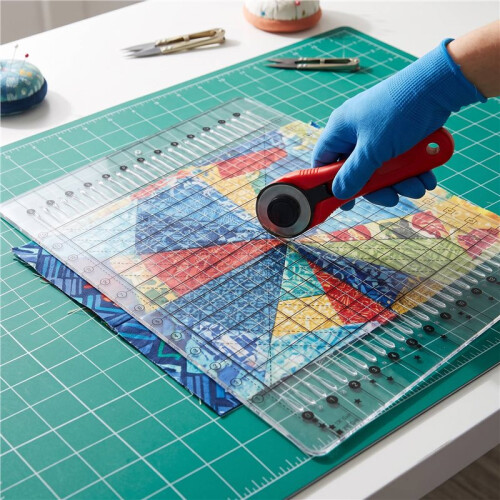 Grids Stripology Squared Slotted Quilting Ruler Tailor Cutting Template, Patchwork Ruler, DIY Tool 2