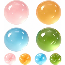 4 Stück Kokosöl Squishy Stressball Anti Stress Spielzeug Quetschball