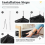 Slim Laundry Hamper with Lid 60L Tall Handle Foldable Rectangular Oxford Cloth Laundry Basket Dirty Clothes Storage Bin 5