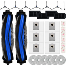 31-Piece Replacement Accessory Kit for Robot Vacuum, Main Brushes, Dust Bags, Mop Cloths, Side Brushes, Filters, Durable
