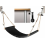 Adjustable Under Desk Foot Hammock, Practical Office Footrest with Headphone Hook for Relaxation at Work 1