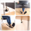 Adjustable Under Desk Foot Hammock, Practical Office Footrest with Headphone Hook for Relaxation at Work 3