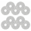 10 Pack Microfiber Mop Pads for Robot Vacuum, Soft, Washable and Reusable Replacement Cloths 1
