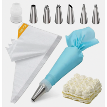 108 Piece Piping Bag Set with 6 Nozzles, Disposable and Reusable Pastry Bags with Converter, Cake Decorating Tips Kit fo