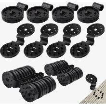 60 Pcs Plastic Clips for Shade Cloth and Garden Netting, Heavy Duty Eyelet Clips for Greenhouse Shade Net, Sun Sail, Poo