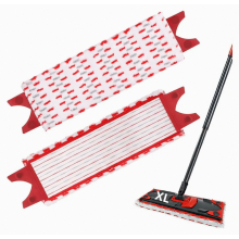 2 Pack Microfiber Mop Replacement Pads 51 x 14 cm for All Hard Floors, Extra Wide Mop Cover