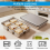 2 Pack Stainless Steel Ice Cube Tray, 6 Compartment Stackable Moulds with Lids for Whiskey Use 5