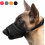 Nylon Dog Muzzle, Adjustable Strap, Breathable, Secure Quick Fit for Small and Medium Dogs, Prevents Biting Chewing and 1