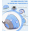 Adjustable Cat Recovery Collar, Soft Post Surgery Cone for Cats, Blue, Small Neck 14-24 cm 4
